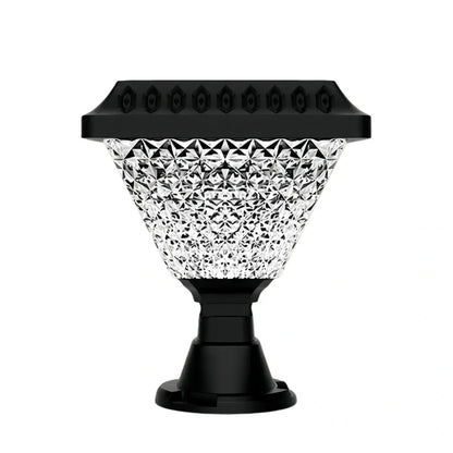 Lunara Art Deco Solar Outdoor Pillar Lights 