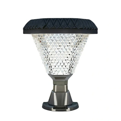 Lunara Art Deco Solar Outdoor Pillar Lights 
