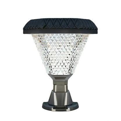 Lunara Art Deco Solar Outdoor Pillar Lights 