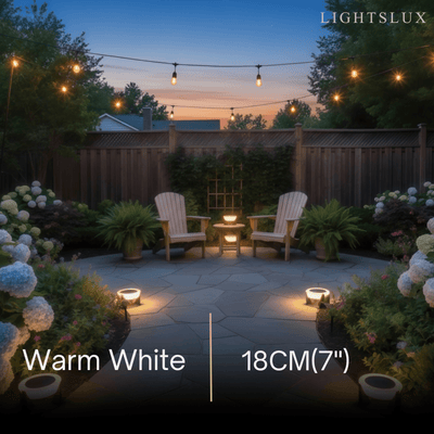 Stellar Modern Drum-Shaped Outdoor Lamp – Black Metal & Acrylic Light for Garden