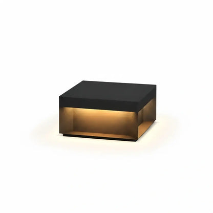 Modern Square Outdoor Pillar Light