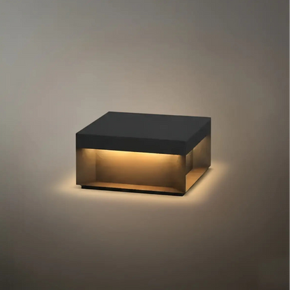 Modern Square Outdoor Pillar Light
