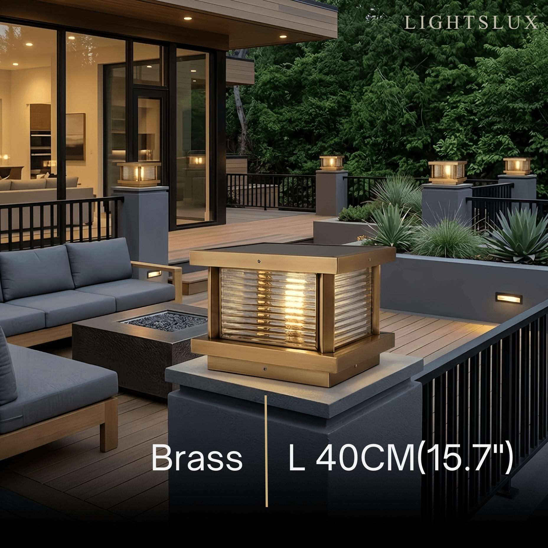 Arcato Modern Square Pillar Light 