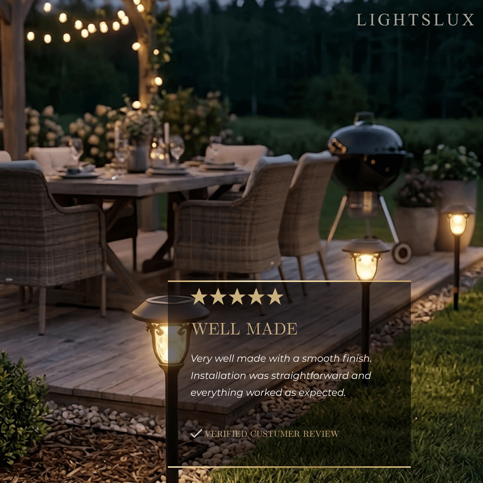 Irondale Industrial Bowl-Shaped Solar Pathway Light – Coffee Metal Outdoor Lamp