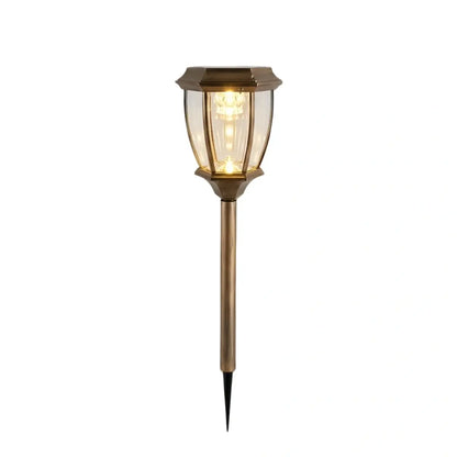 Outdoor Pathway Lights - Black Metal