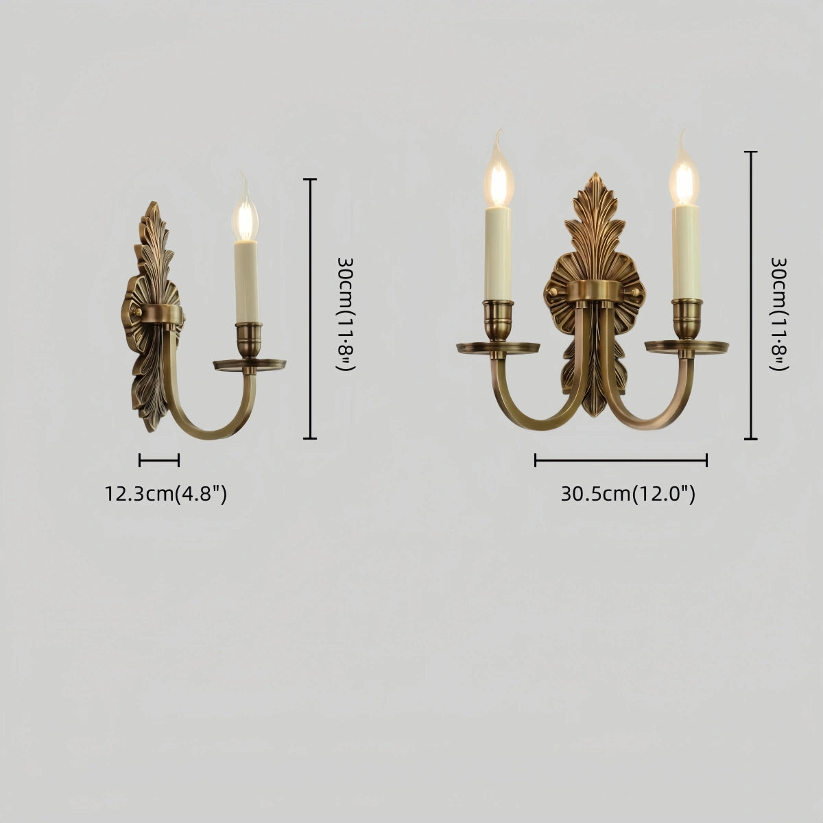  Candelabra Metal Wall Lamp Dining Room