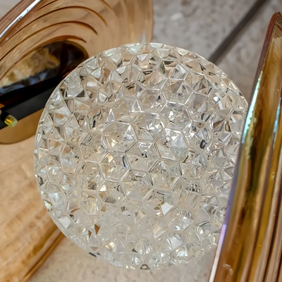 Lunara Modern Glass Disc Pendant Light--Amber/Smoke Grey Detail