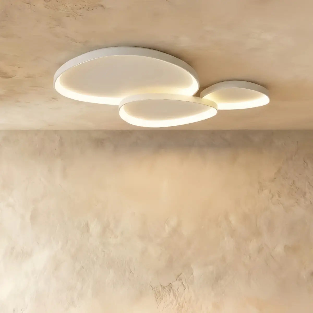Sandora Minimalist Ceiling Light -- Metal Integrated LED White/Black for Living Room