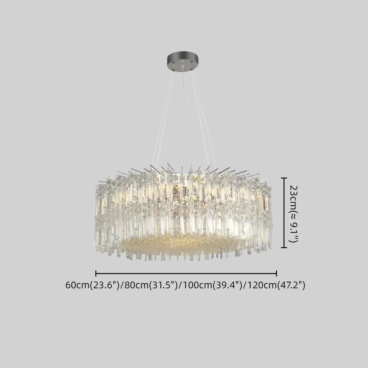 Excelis Luxury Crystal Chandelier --Clear for Study Room