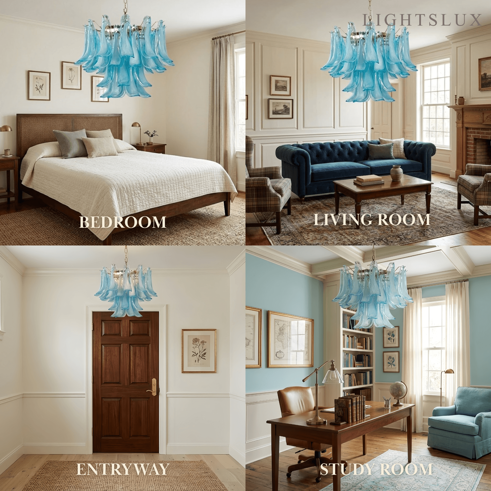 Excelis_Glass_Pendant_Light_--_Blue_Transparent_for_Living_Study Room
