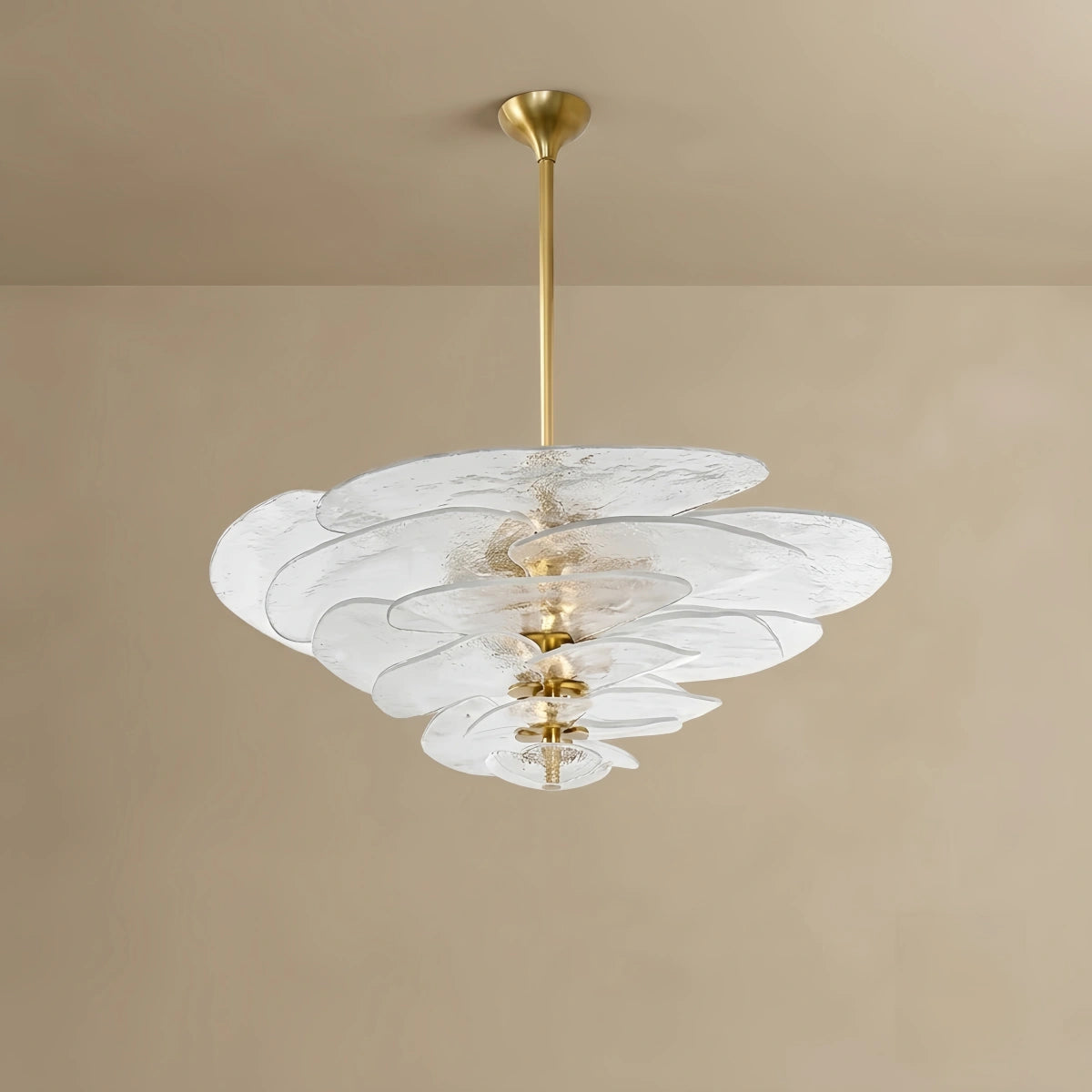 Velora Art Deco Chandelier - Hand-blown Glass Iron Frame - Multicolor for Living Room