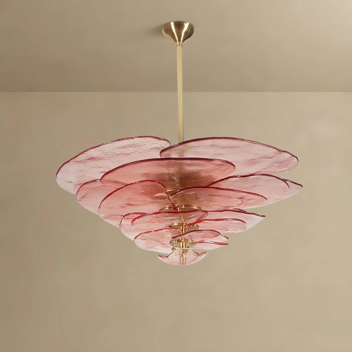 Velora Art Deco Chandelier - Hand-blown Glass Iron Frame - Multicolor for Living Room