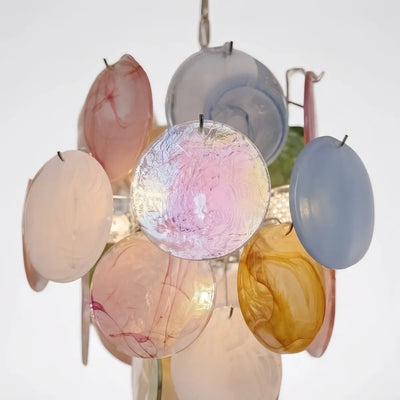 Vetro Art Deco  Chandelier -- Dimmable 3-Color Change for Dining Roomfor_detail