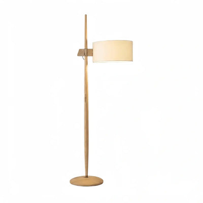 Velora Minimalist Wood Floor Lamp -- Cylindrical for Reading Corner