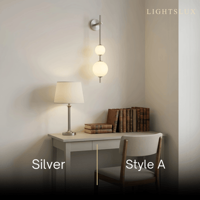 Vivara Modern Alabaster Wall Lamp -- Spheres for Living Room