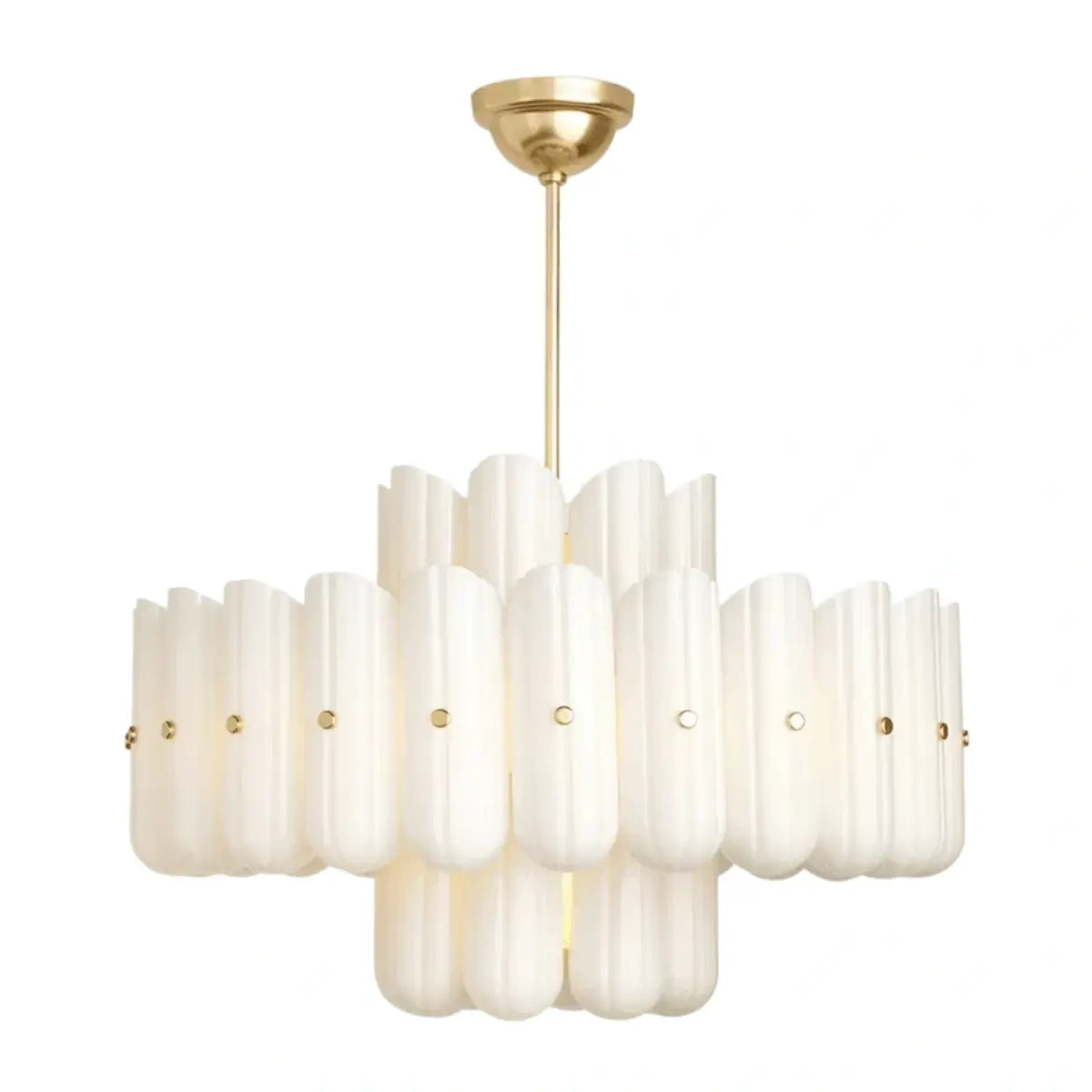 Velora Modern Chandelier - ABS with Built-in LED - Off White