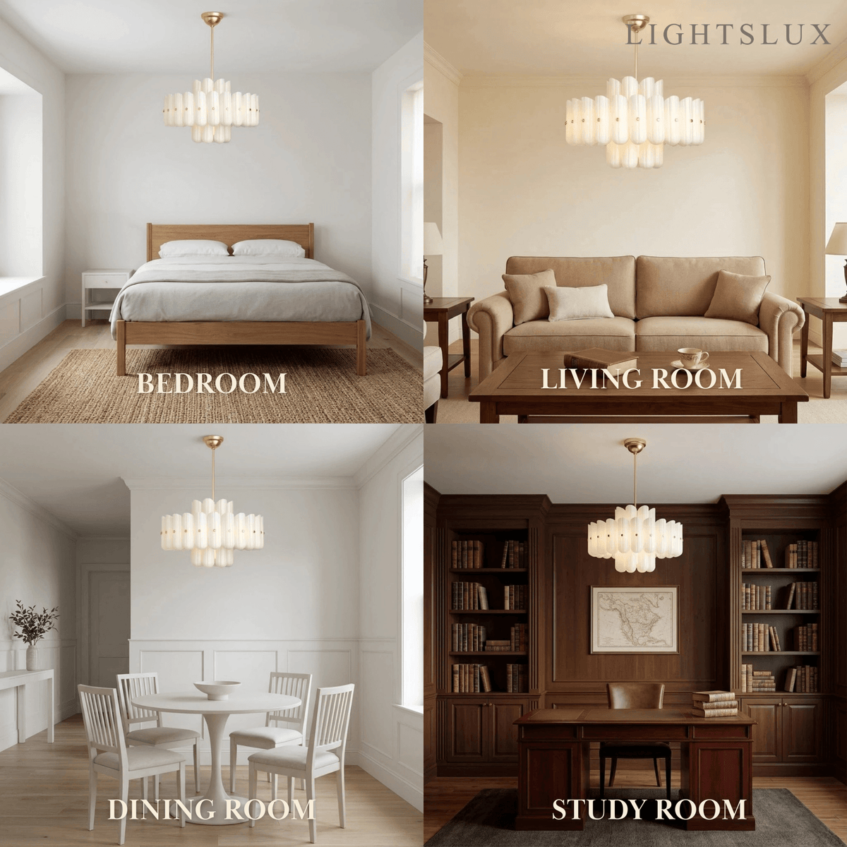 Velora Modern Chandelier - ABS with Built-in LED - Off
