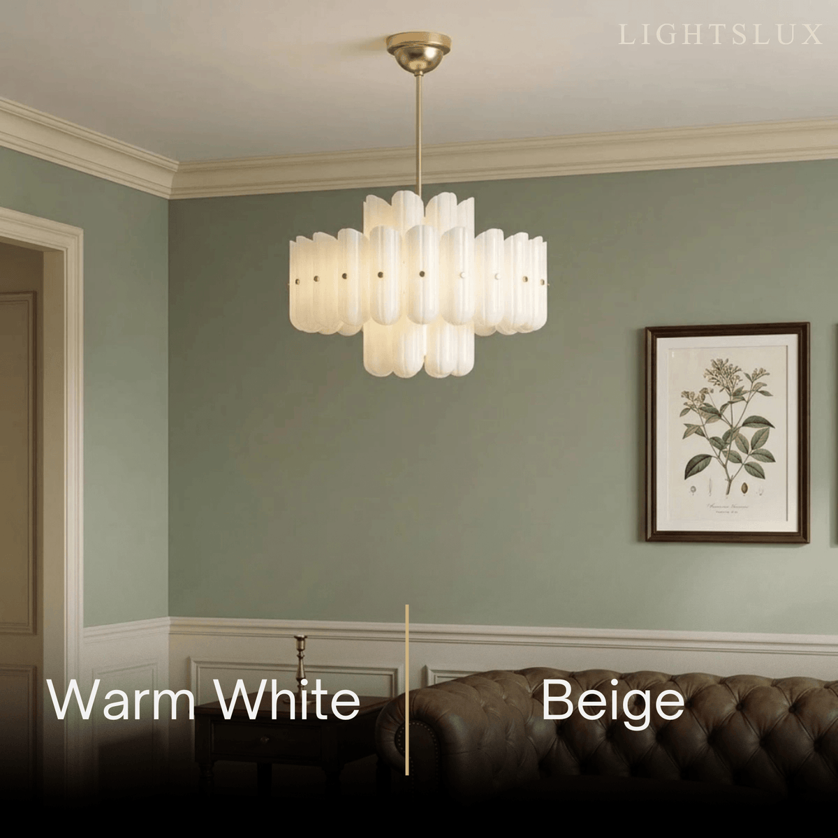 Velora Modern Chandelier - ABS with Built-in LED 
