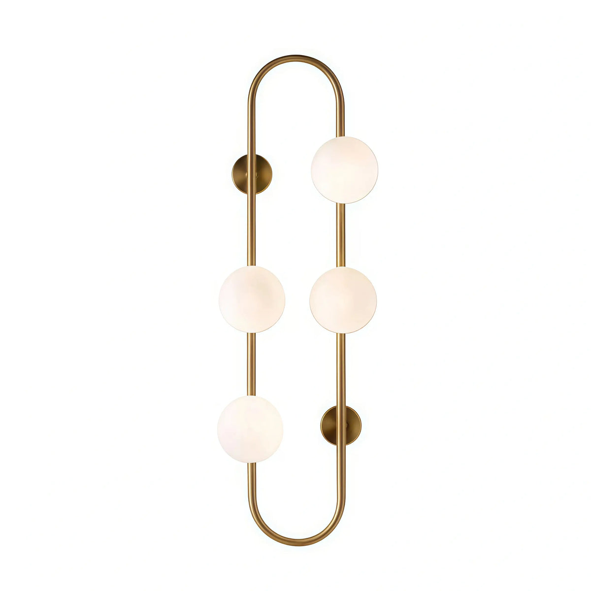 Vetro Minimalist Wall Lamp - Glass Iron - Black Brass for Bedroom Living Room