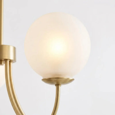 Vetro Minimalist Chandelier - Glass Iron with Tri-color E27 - 8-Head for Living Room