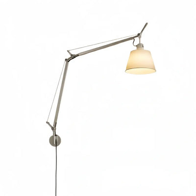 Stellar Modern Wall Lamp - Fabric Aluminum - Dual Arm for Bedroom Living Room