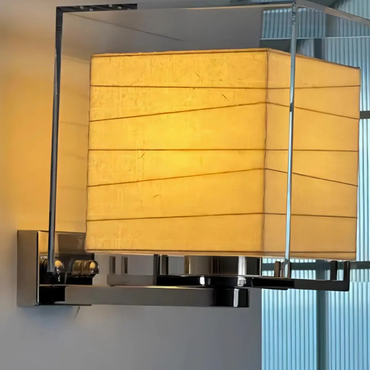 Lunara Minimalist Glass Wall Lamp -- Cylindrical for Bedroom