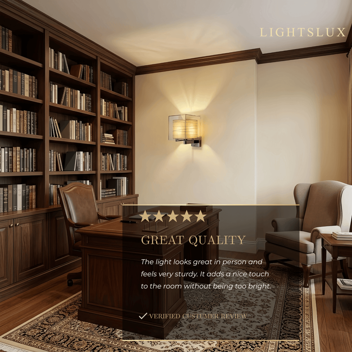 Lunara Minimalist Glass Wall Lamp -- Cylindrical for Bedroom