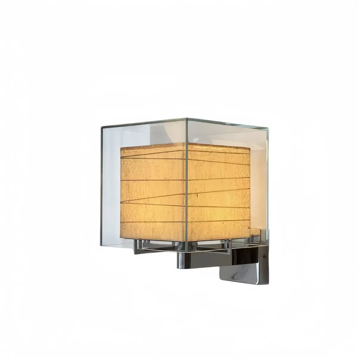 Lunara Minimalist Glass Wall Lamp -- Cylindrical for Bedroom