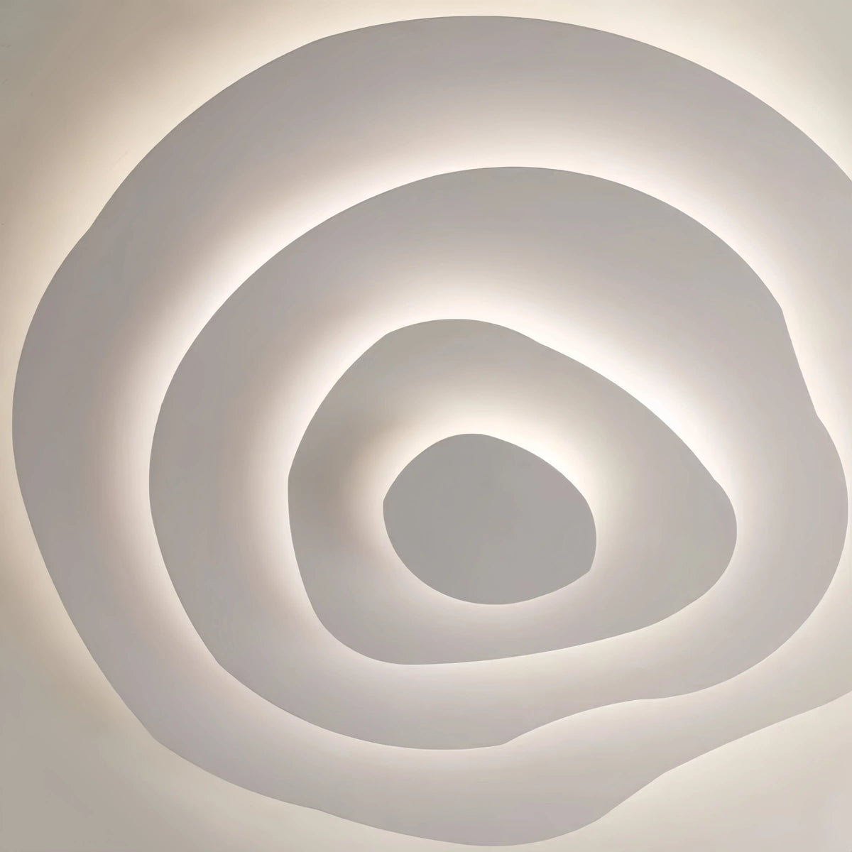 Velora Modern Indoor Ceiling Light -- Metal Body White Finish Dimmable for Living Room
