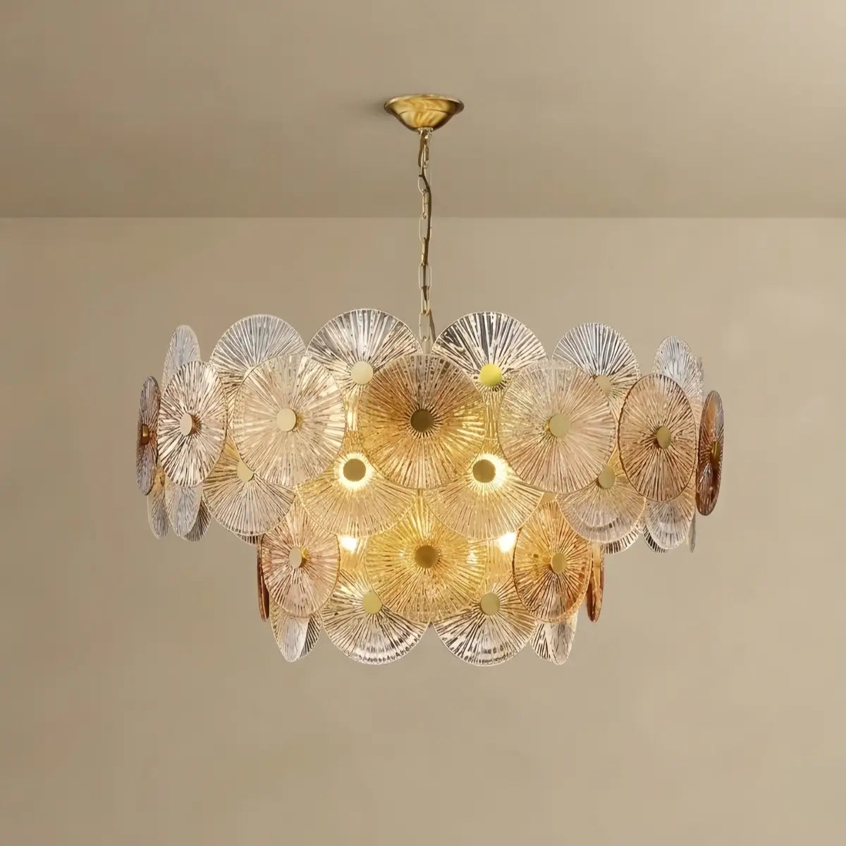 Excelis Modern Pendant Light- Glass Metal  for Dining & Living