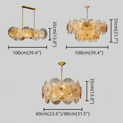 Excelis Modern Pendant Light- Glass Metal  for Dining & Living