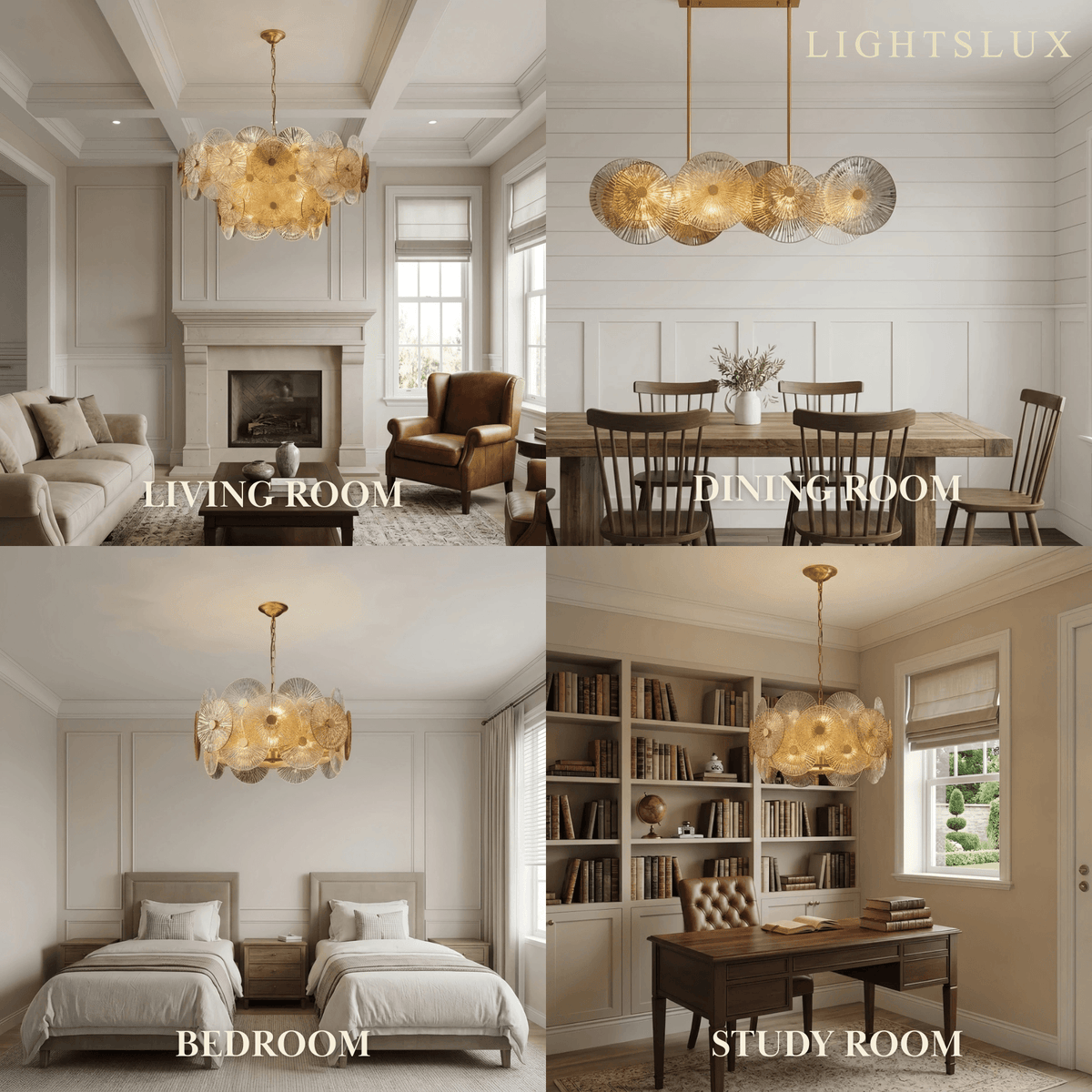 Excelis Modern Pendant Light- Glass Metal  for Dining & Living
