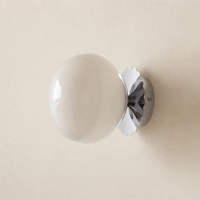 Crema Modern Glass Wall lamp – Globe Iron for beige