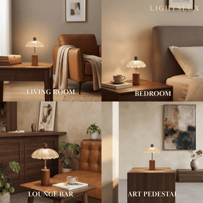 Velora Mid-Century Flower Table Lamp – Petal for Bedro