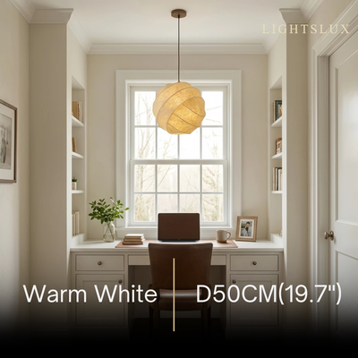 Sandora_Silk_Pendant_Light_--_White_Natural_Mulberry_for_Study_Room