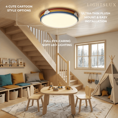 Cartoon Ceiling Light--Multi-Color for Children's Bedroom