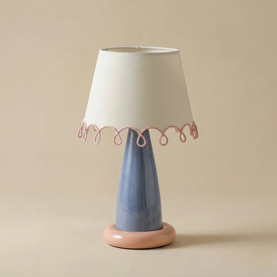 Morandia Nordic Table Lamp--Metal and Fabric for Bedroom