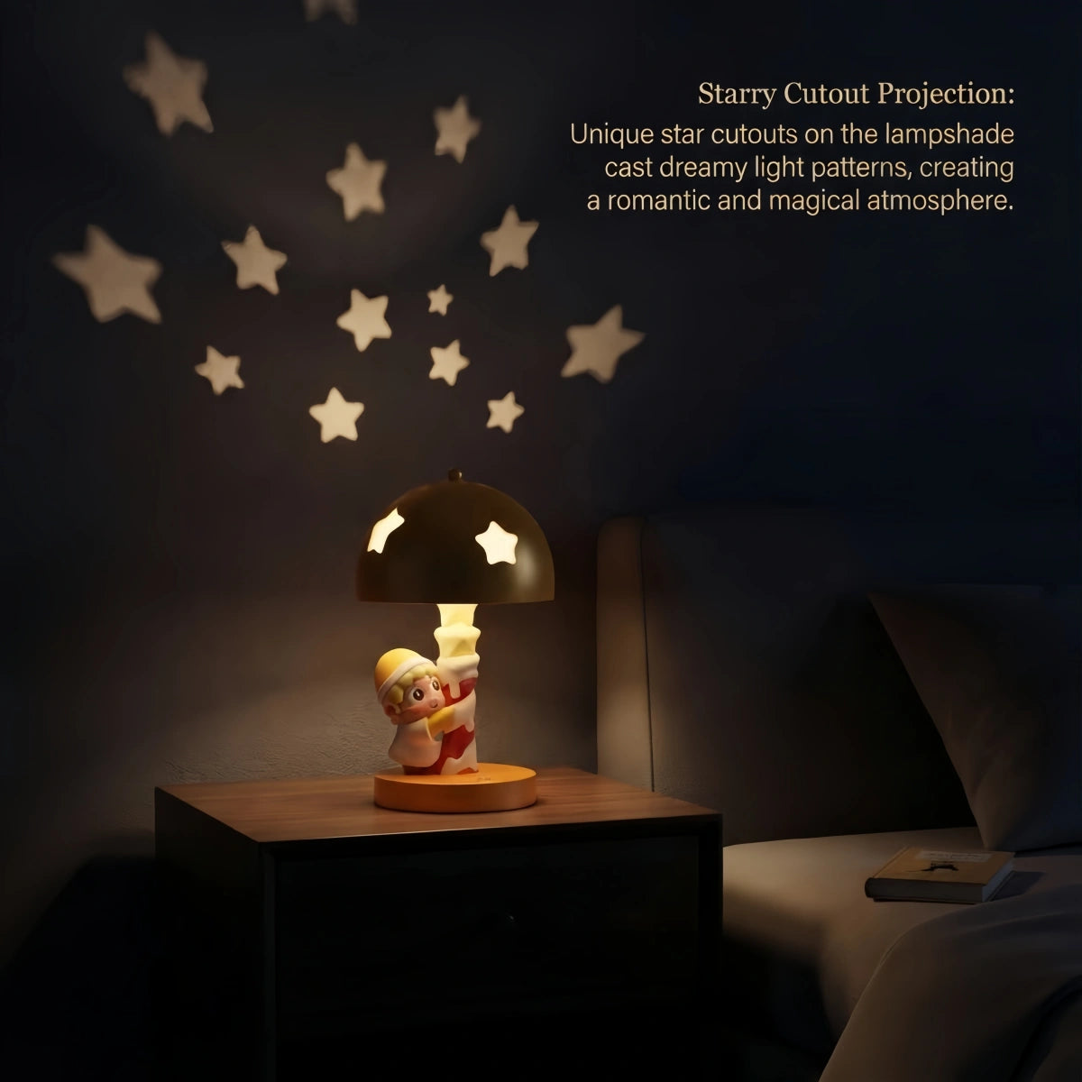 Cute Resin Night Light for Kids Room Bedside
