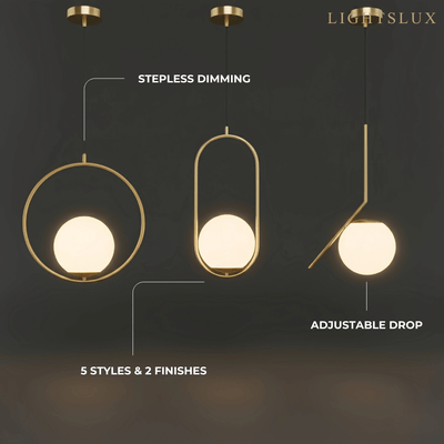 Pendant Light in 5 Style for Dining Room/Living Room