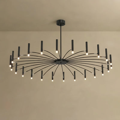 Modern Contemporary Candle Chandelier with Adjustable