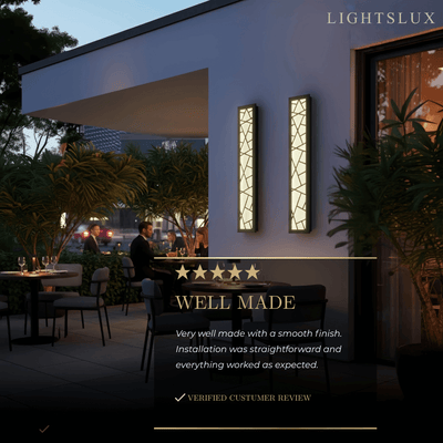 Art Deco Waterproof Wall Light in 8 Size for Yard/Terrace