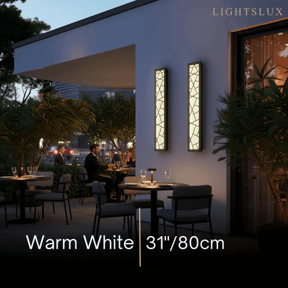 Art Deco Waterproof Wall Light in 8 Size for Yard/Terrace