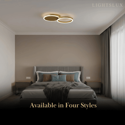 Ring Black/Gold Celing Light