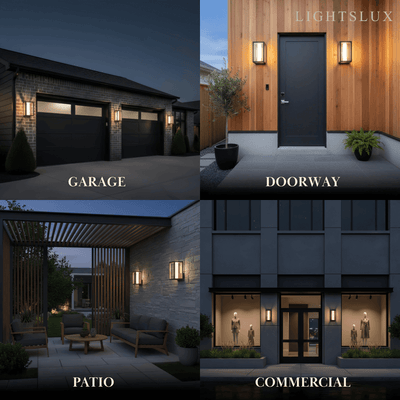 Modern Outdoor Solar Wall Light-Waterproof for Yard/Lawn