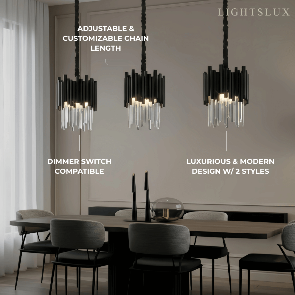 Modern Obsidian Mini Pendant Light