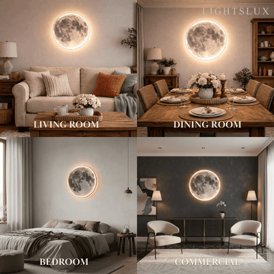 Moon Wall Night Light – Soft Warm LED Wall Lamp for Nursery & Cozy Home Lighting