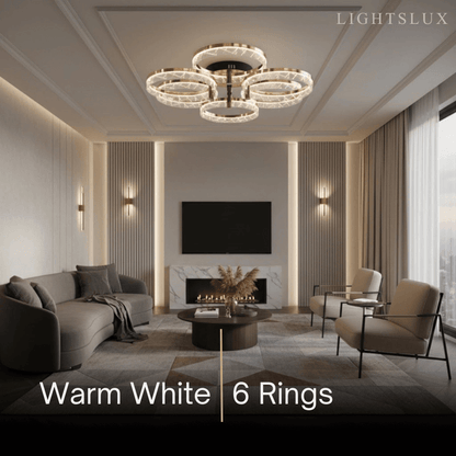 Modern Surface Mount Ceiling Light – Dimmable LED Light for Bedroom/Living Room