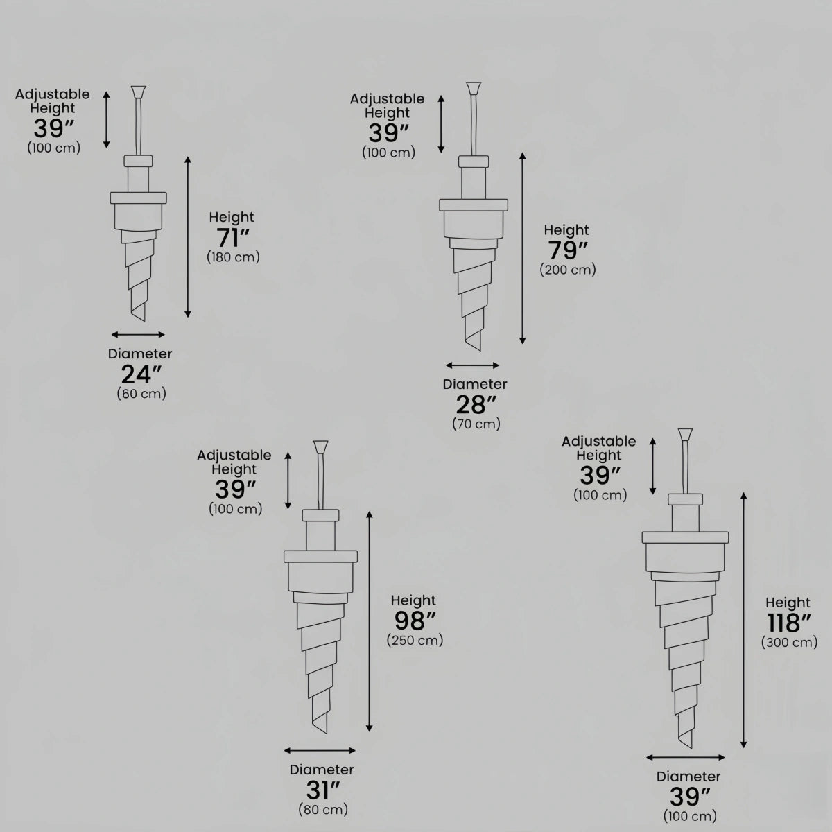 Excelis_Luxury_Cone_Crystal_Chandelier