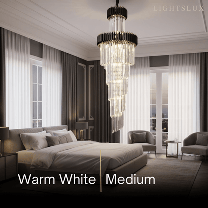 Excelis_Luxury_Cone_Crystal_Chandelier