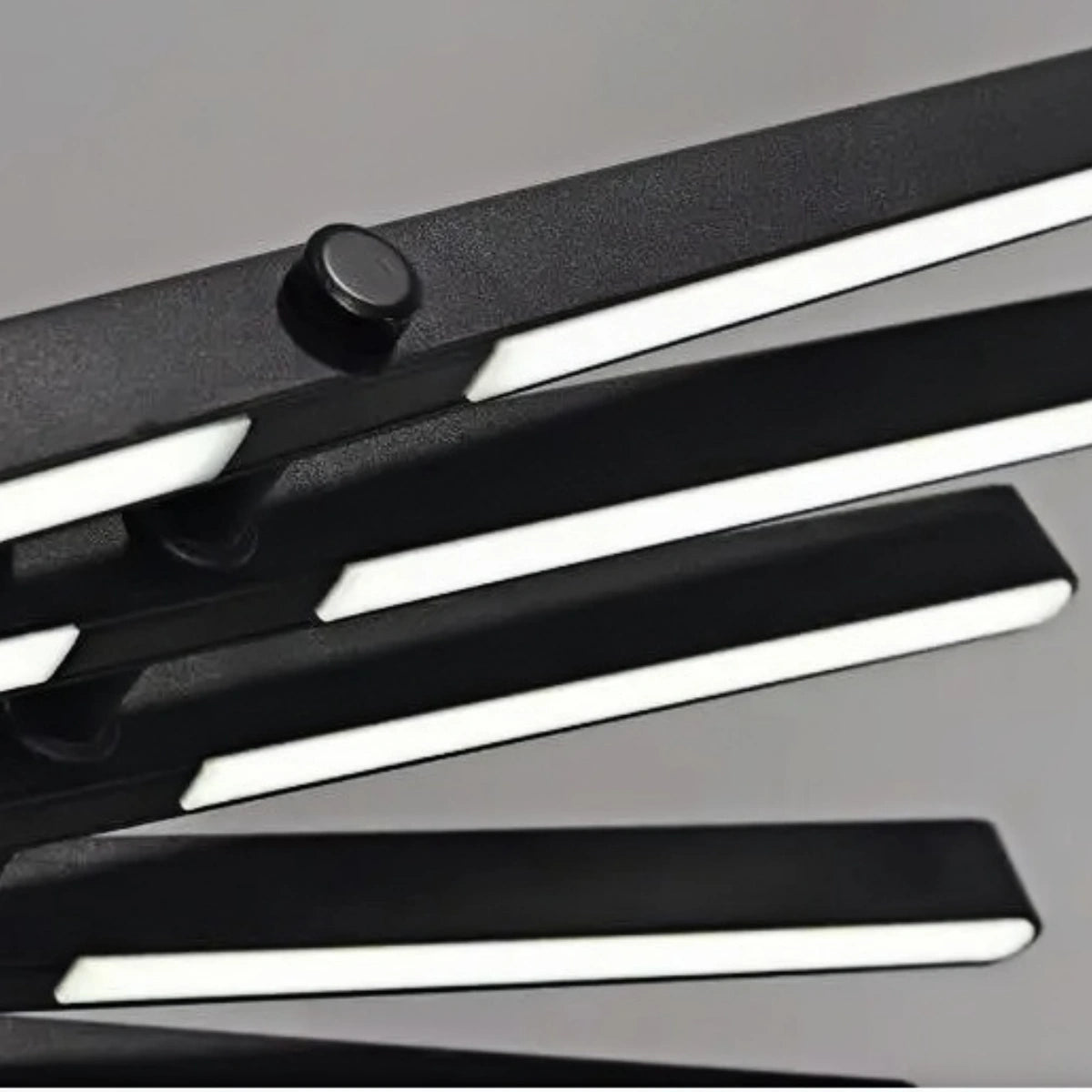 Arcato Modern Adjustable Stacked Pendant Light – Black Ash Iron Acrylic Aluminum for Kitchen Island